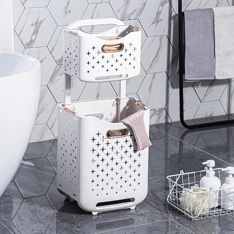 Space Saving Storage Shelf Organizer Basket