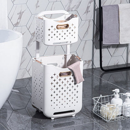 Space Saving Storage Shelf Organizer Basket