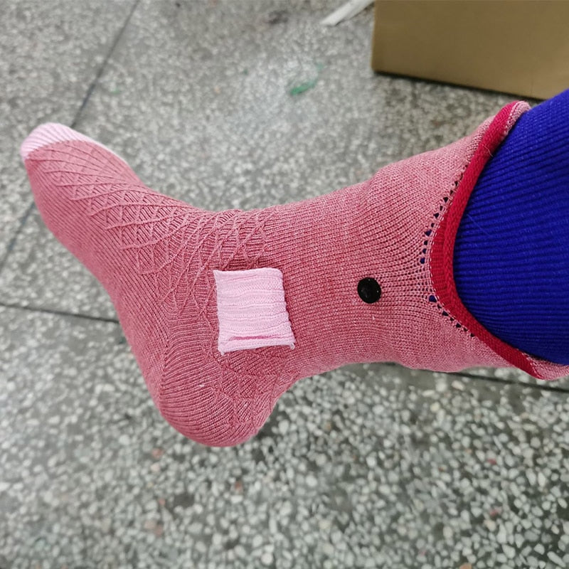 Fun Animal Print Knitted Socks
