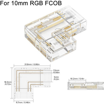 Flexible Corner LED Strip Connector