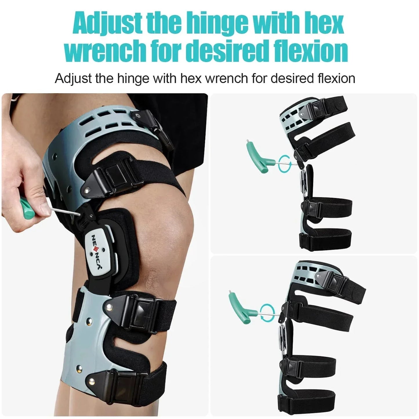 Comfortable Knee Support Wrap with Stability Strap