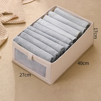 Foldable Fabric Storage Container with View