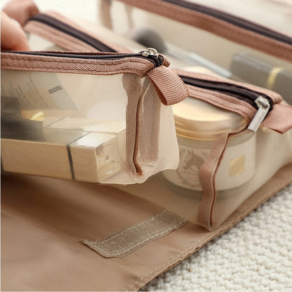 Compact Foldable Travel Toiletry Kit Bag