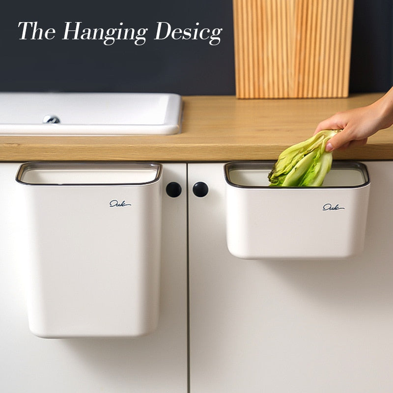 Compact Hanging Kitchen Trash Bin