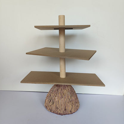 Tiered Dark Witch Hat Holder Stand