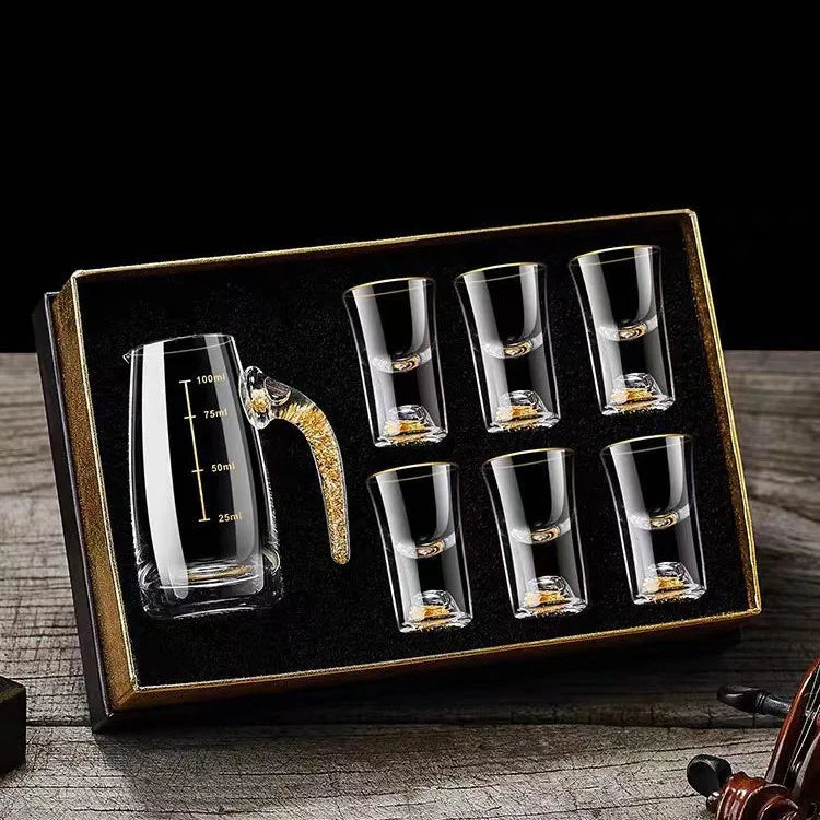 Elegant Crystal Wine Glasses Set - Luxicro