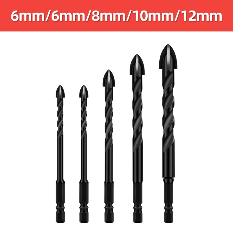 Professional High-Speed Cross Hex Drill Bit Set