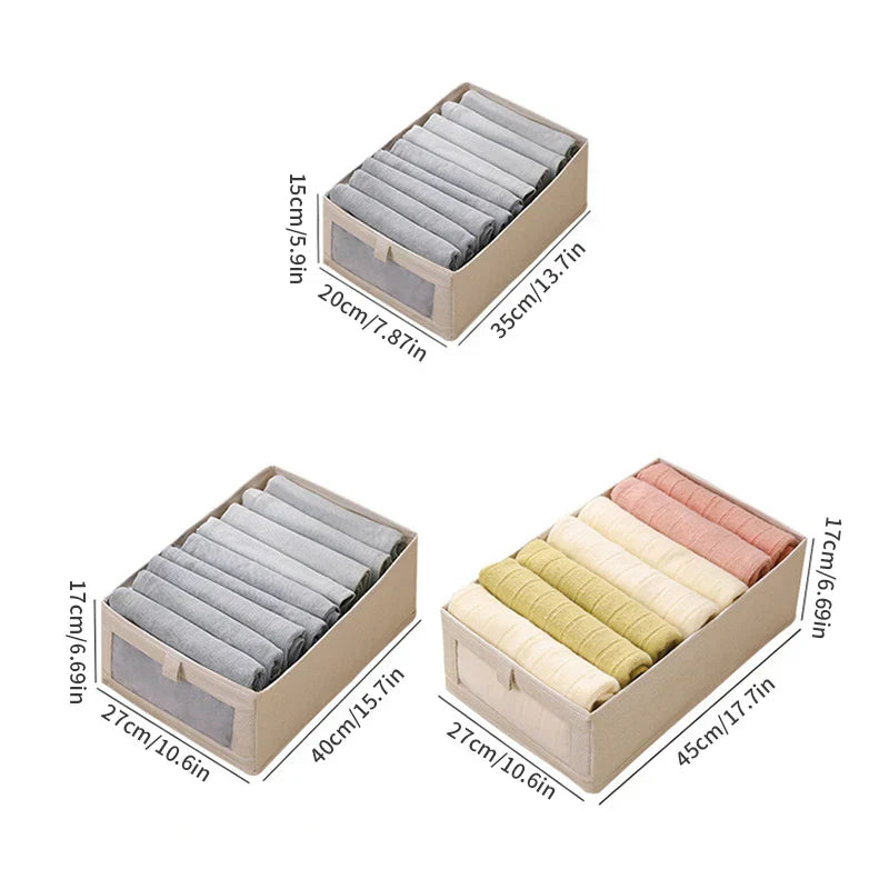 Foldable Fabric Storage Cube with Clear View Window