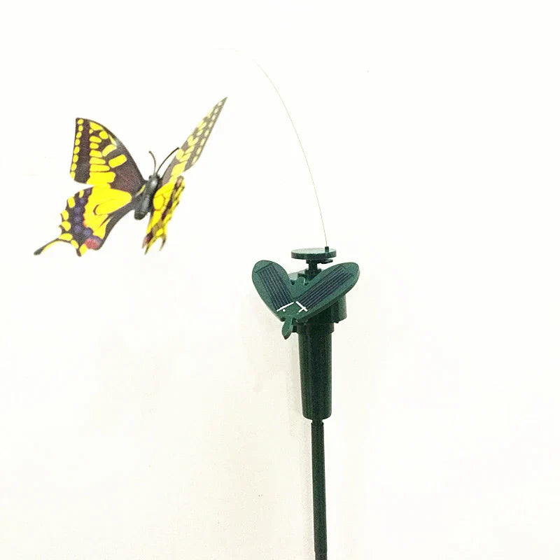Colorful Solar Garden Stake with Moving Wings