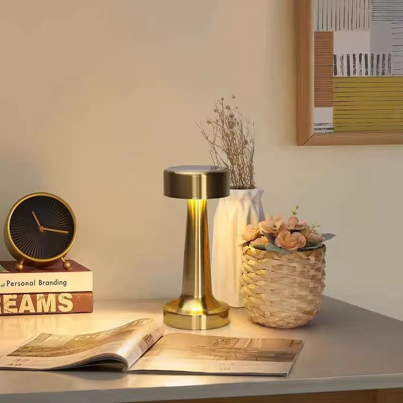 Stylish Touch Table Lamp with LED Night Light
