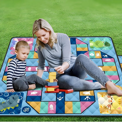 Portable Baby Play Pad with Padded Waterproof Mat