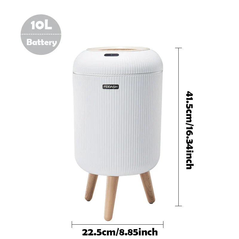 Compact Touchless Sensor Trash Can, Smart Home Bin