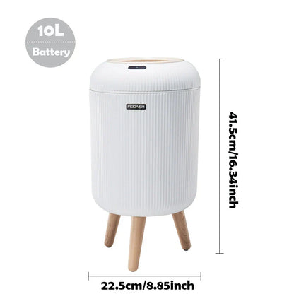 Compact Touchless Sensor Trash Can, Smart Home Bin