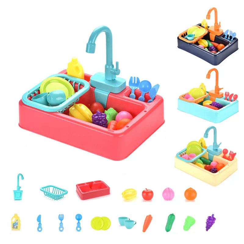 Colorful Kids Play Kitchen Water Table