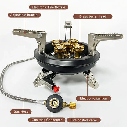 Portable Camping Gas Stove with Auto Ignition