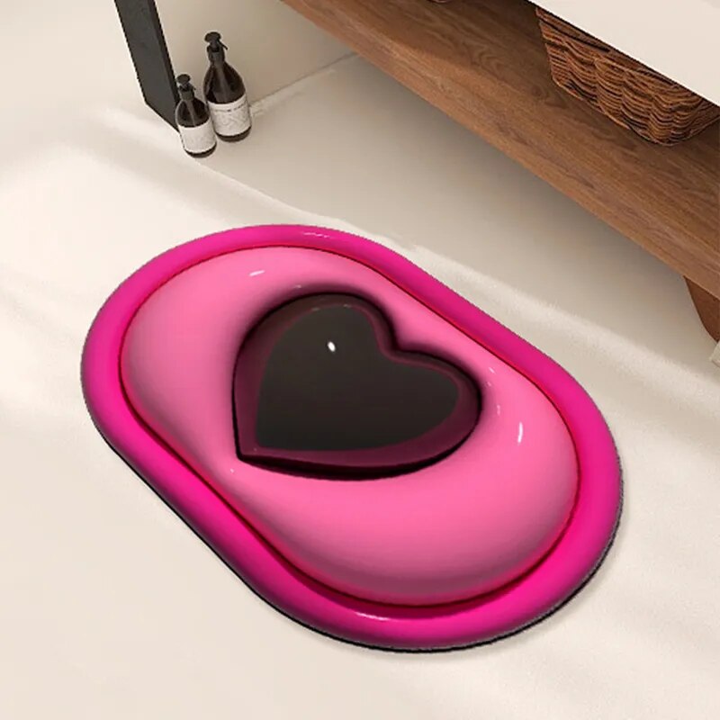 Stylish 3D Bowtie Anti-Slip Floor Mat