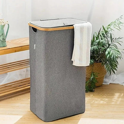 Foldable Space Saving Laundry Hamper - Luxicro