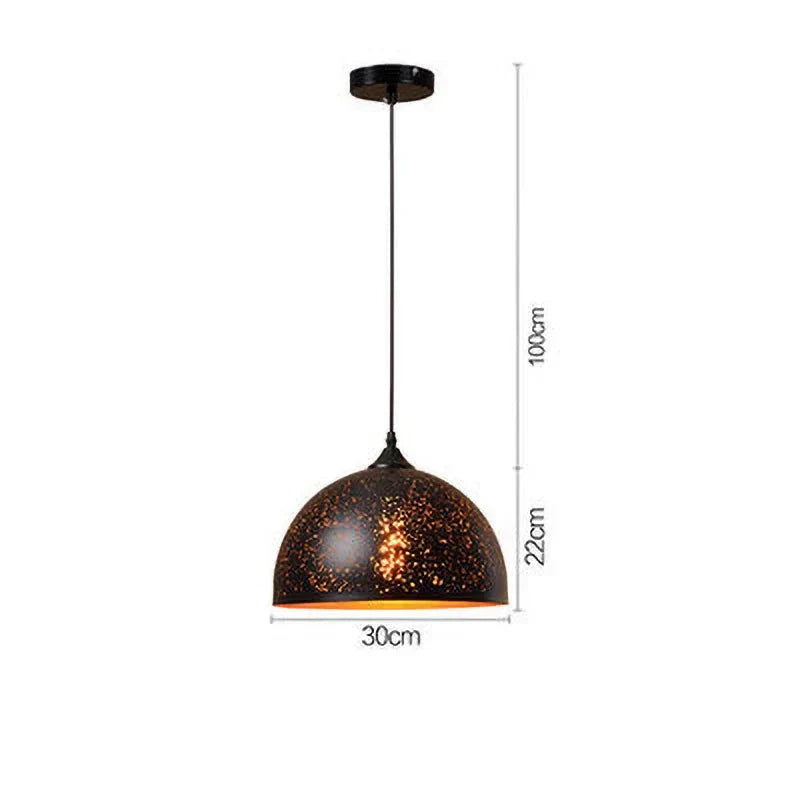 Rustic Chic Metal Hanging Lamp