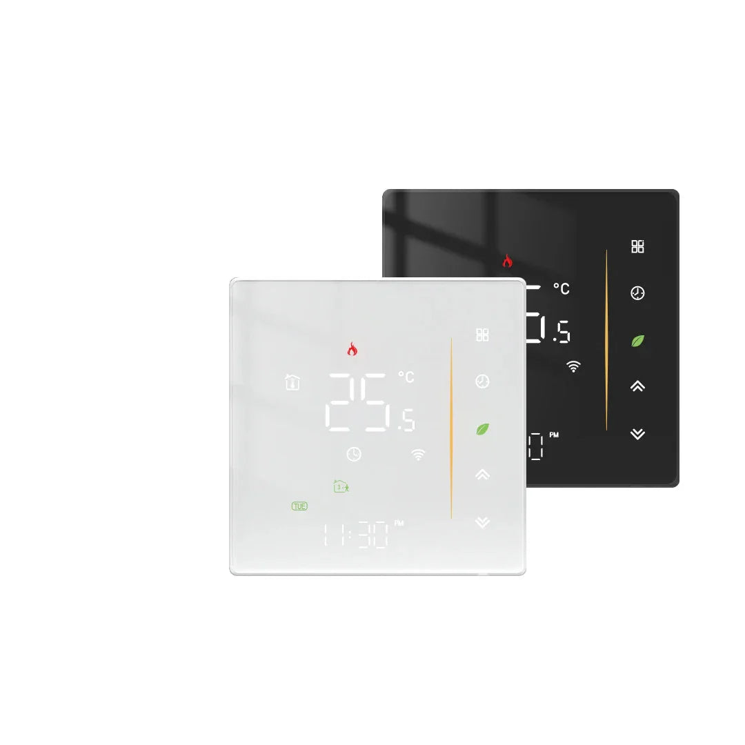 Smart Glass Thermostat Wall Mount Energy Efficient Hub - Luxicro