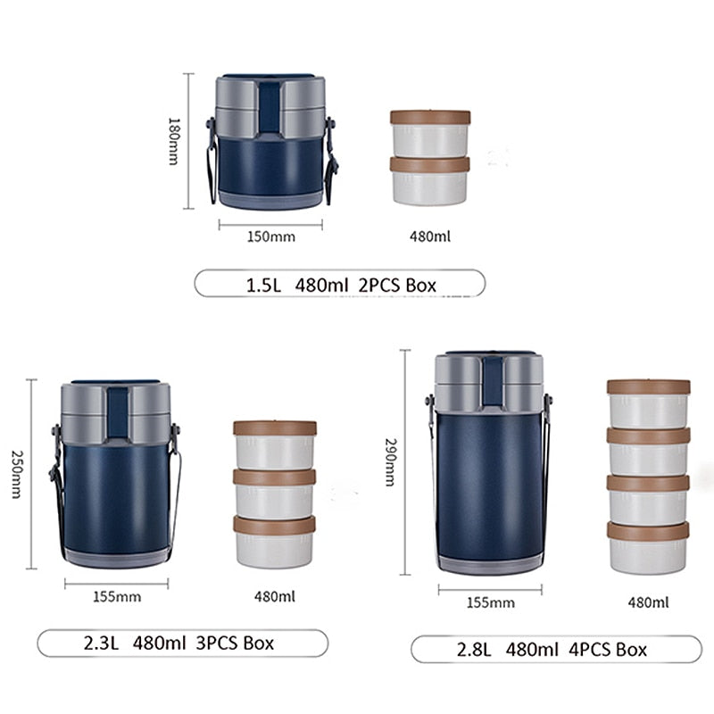 Thermal Stainless Steel Lunch Box Container
