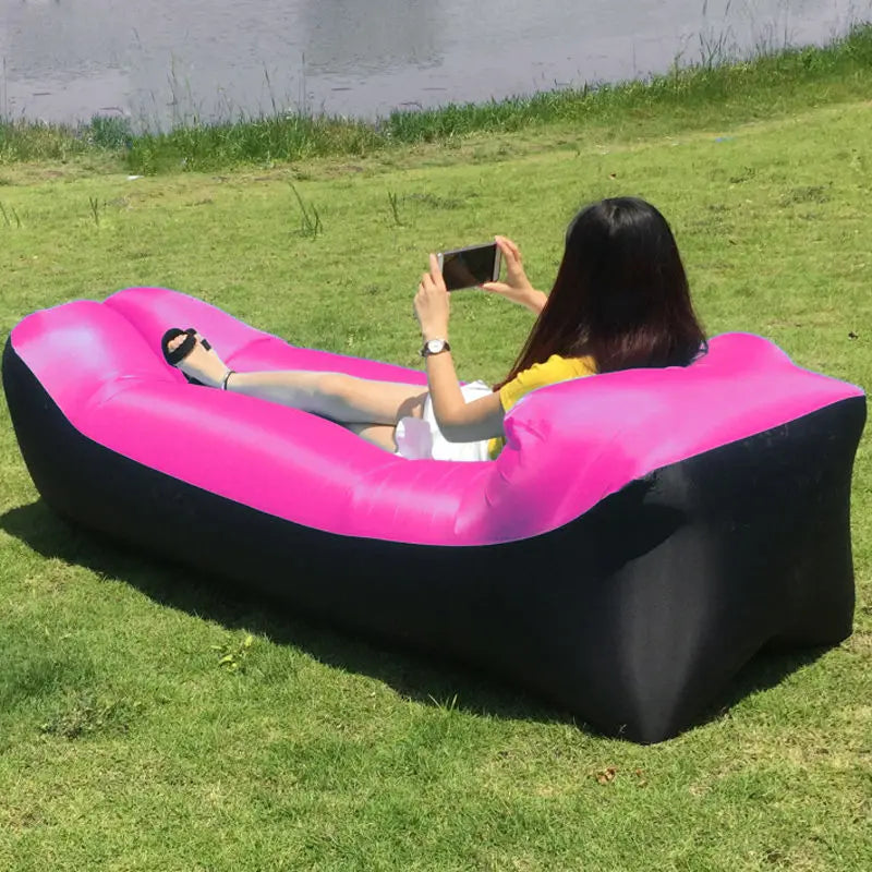 Plush Inflatable Outdoor Sofa Lounge Seat