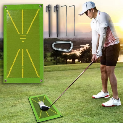 Advanced Golf Swing Practice Mat with Ball Strike Tracker
