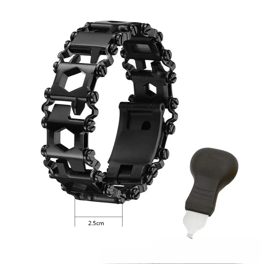 Tough Stainless Steel Survival Bracelet - Luxicro