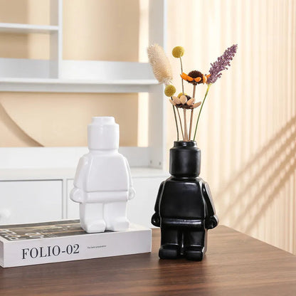 Elegant Metal Vase Decor