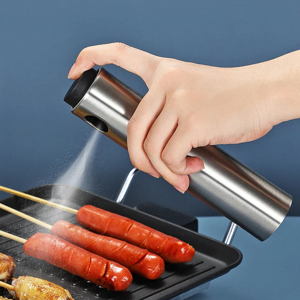 Premium Oil Spray Bottle 100ml Stainless Steel