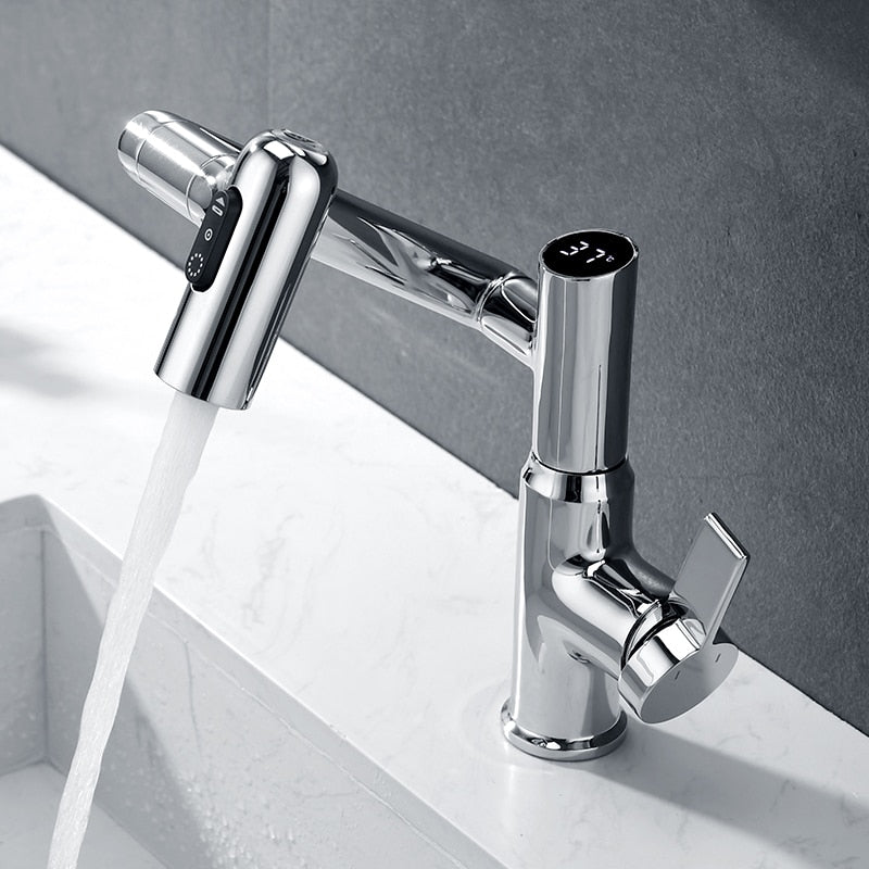 Sleek Hands-Free Single Handle Sink Faucet