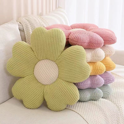 Soft Flower Design Accent Pillow
