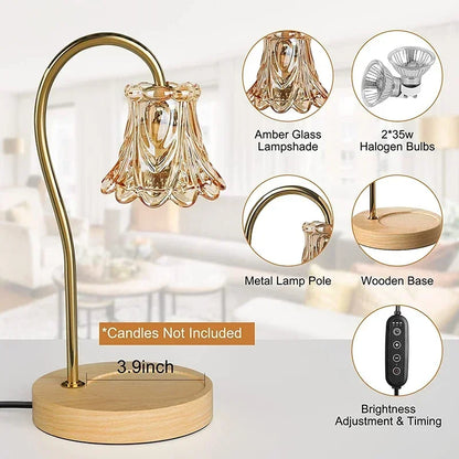 Petal Shaped Soft Glow Candle Lamp