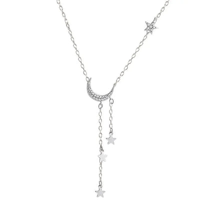 Shining Star and Moon Chain Necklace