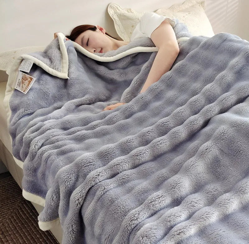 Warm Fuzzy Throw Blanket Super Soft Plush