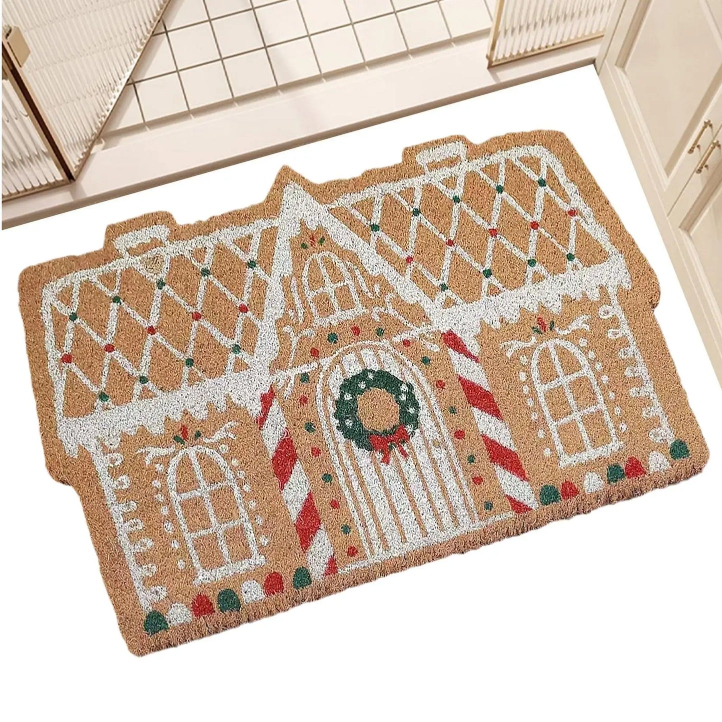 Cozy Christmas Welcome Mat Soft Anti Slip Door Mat