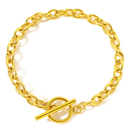 Delicate Round Link Chain Bracelet