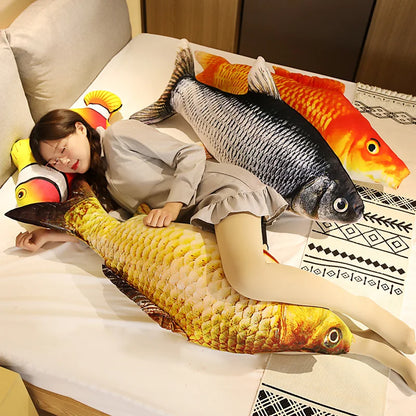 Big Plush Fish Pillow Cushion