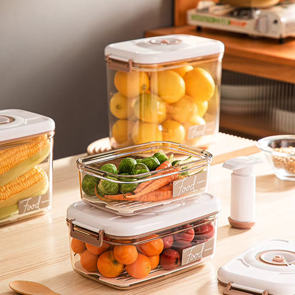 Leakproof Fresh Food Storage Containers, Stackable Kitchen Containers