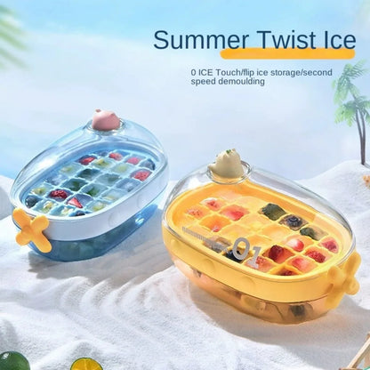 Easy Use Silicone Ice Tray with Handle