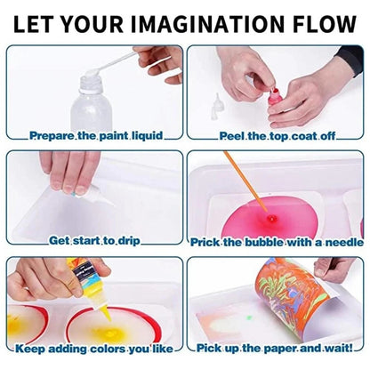 Vibrant Easy Paint Marble Art Kit