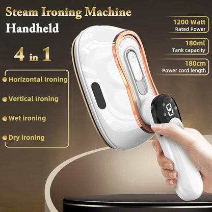 Portable Compact 4-in-1 Travel Steamer Iron - Luxicro