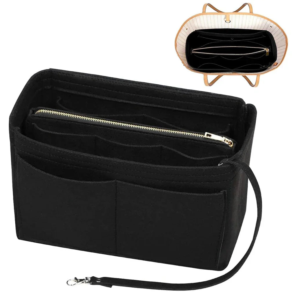 Premium Bag Organizer Insert with 15 Pockets