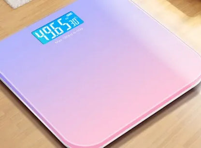Sleek Glass Bathroom Scale with LED Display