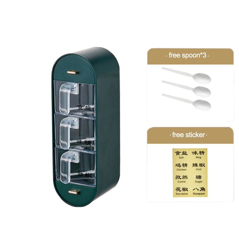 Compact Spice Organizer Wall Mounted