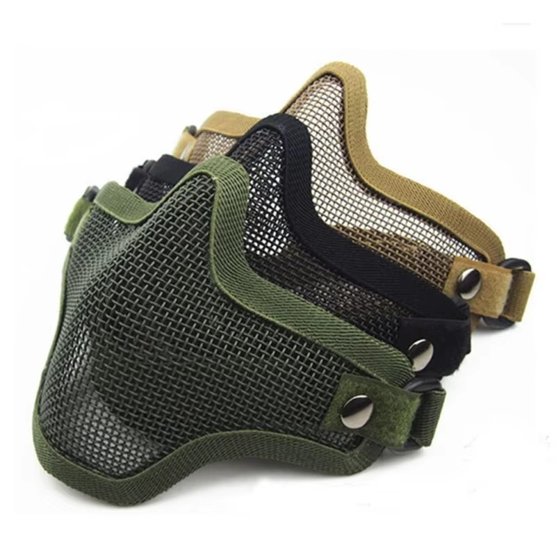 Tactical Camo Steel Mesh Face Protection Mask