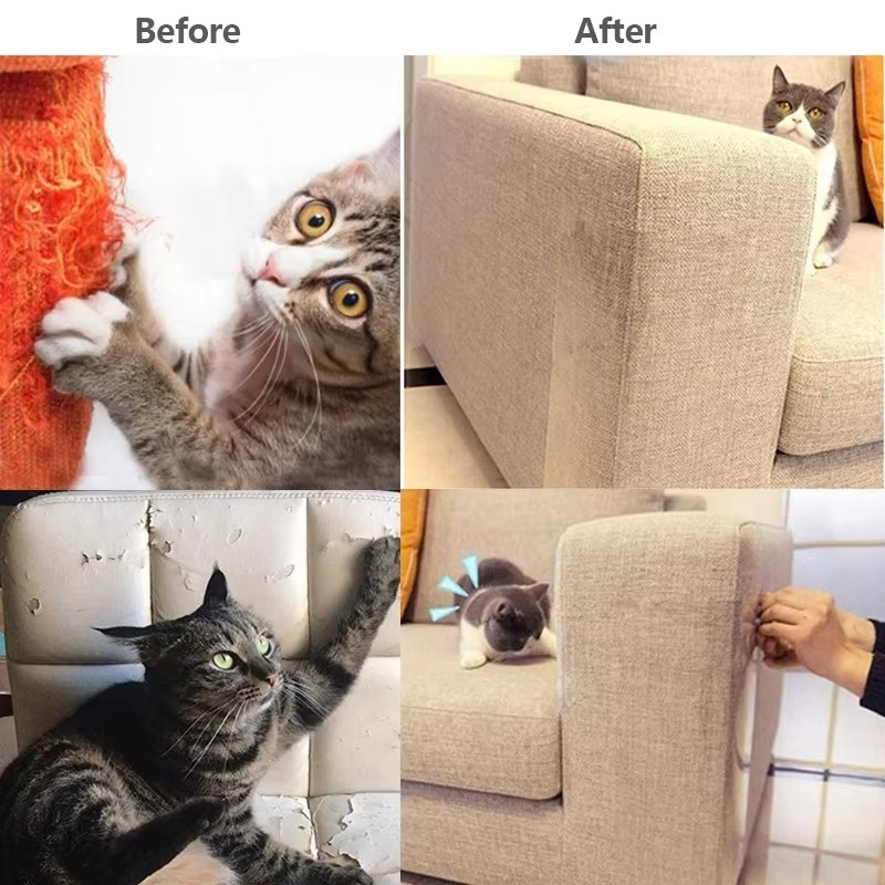 Durable Pet Scratch Protector for Sofas
