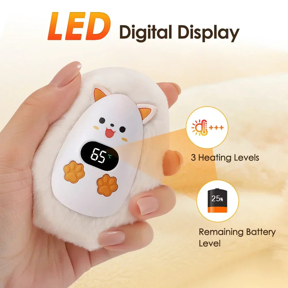 Soft Portable Hand Warmer with 3 Temperature Settings