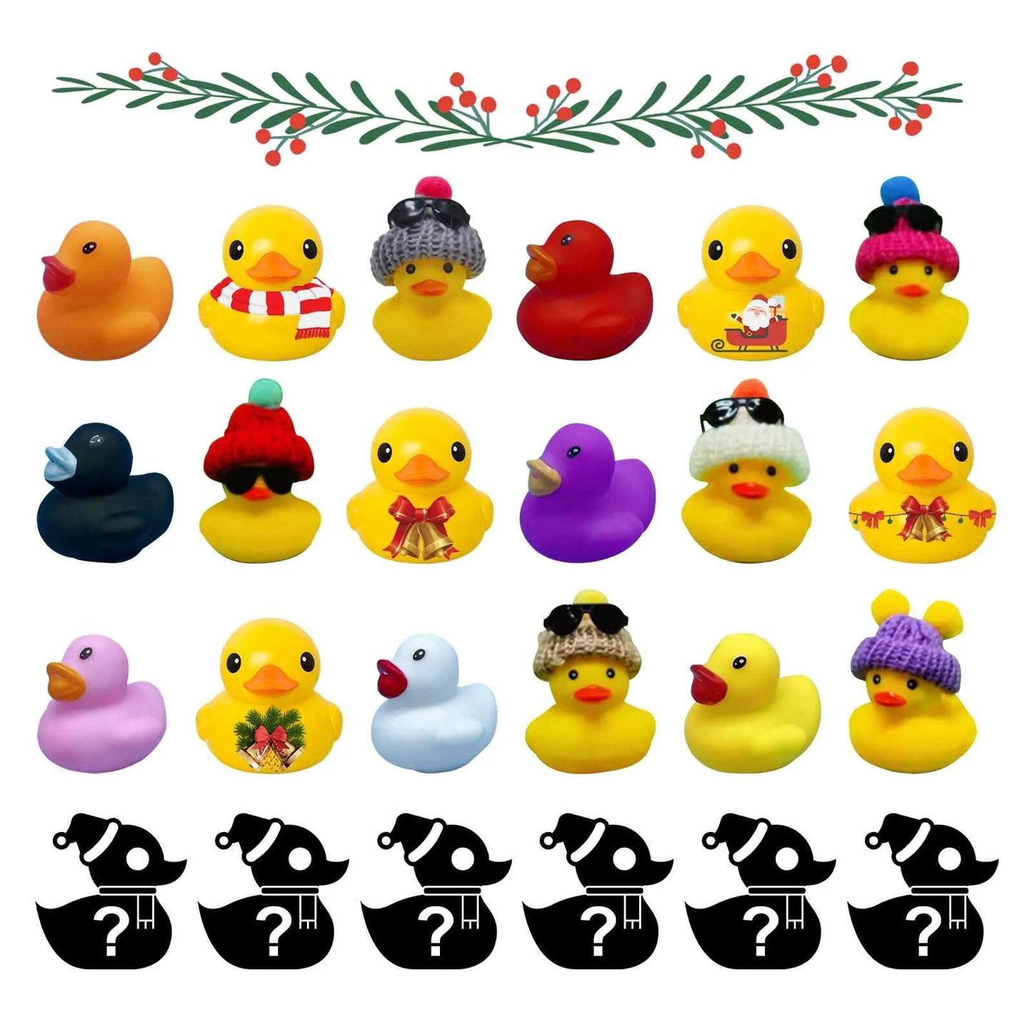 Colorful Quacking Duck Holiday Advent Calendar