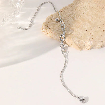 Dainty Chain Curb Link Paperclip Bracelet