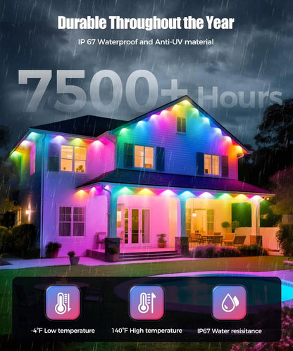 Colorful Outdoor String Lights with Remote Control